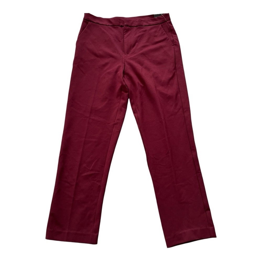 NWT Counterparts Women's Burgundy Mid Rise Slim Leg Pants- Size M
